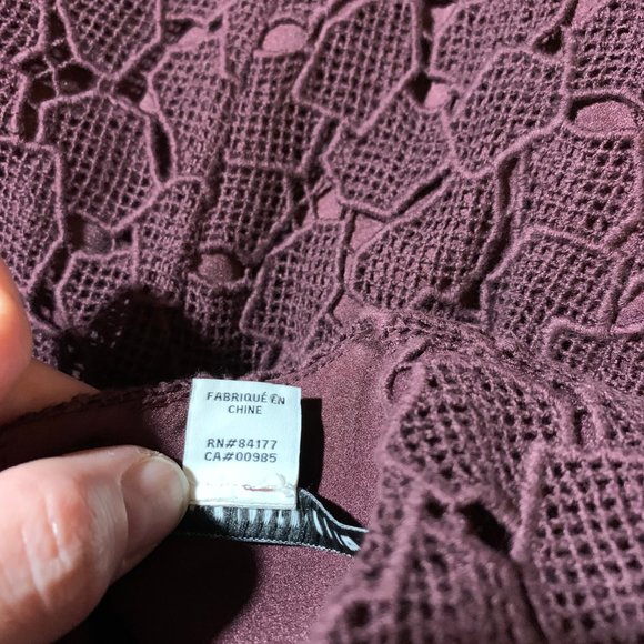 Diane von Furstenberg-Delian Pebble Lace dress 6 purple/plum - Picture 6 of 10